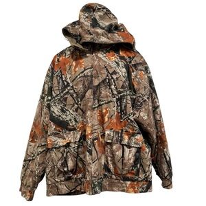 Outfitters Ridge Camo Fusion 3D Hunting Jacket Sz 3XL Full Zipper Front Pockets